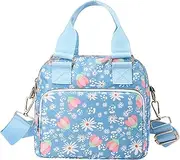 [Generic] Casual Nylon Floral Shoulder Bag For Women Crossbody Bag Messenger Bags Travel Handbags With Adjustable Strap Mens Bags Shoulder