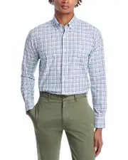 Peter Millar Calgary Crown Lite Check Regular Fit Shirt