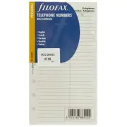 Address Book - Personal 5 Language Name/Add/Telephone/Email/Fax