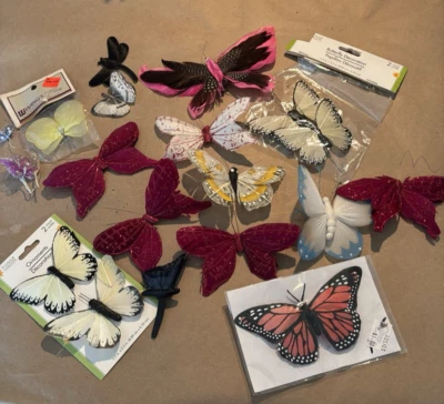 Assorted colors sizes Craft/ Art Butterflies Monarch