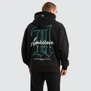 [Americain] Depart Relaxed Hoodie Jet Black