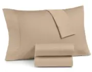 AQ Textiles Grayson 950 Thread Count 4-Pc. Extra Deep Sheet Set - QUEEN - Taupe