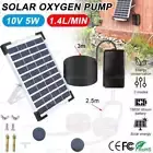 Solar Powered Oxygenator 5W Water Oxygen Pump Pond Aerator Aquarium Air Pump AU