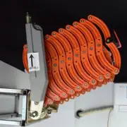 Orange Folding Loft Ladder Stairs Black for Decorative House Step Home Stock