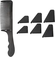 Zudoo Curved Barber Clipper Comb, Professional Barber Comb, S-Shaped Clipper & Flat Top Clipper Combs, Hair Styling Tool for Men, Haircut Hairdressing Tool for Salon Barber Stylist (Black)