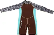Kids Wetsuit, Full Wetsuit with Lightweight Back Drawstring, 2.5mm Neoprene for Girls (Size 6)