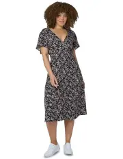 [Indigo Tonic] Frankie Midi Dress in Black