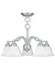 Livex Essex 5-Light BN Chandelier/Ceiling Mount