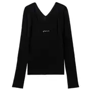 [Jacquemus] Jacquemus Le Haut Pralu Ribbed Jumper 36 FR BLACK