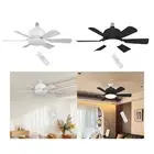 E27 Socket Fan Light with Remote Quiet 3 Colors for Dining Room Home Bedroom