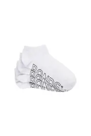 [Bonds] Bonds Womens Logo Lightweight Low Cut 4 Pack Socks in White Size: 8-11, Aussie Cotton 8-11 White