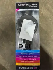 The Party Machine Singing Bluetooth Microphone New in Package Black