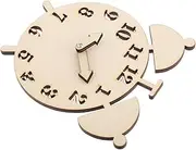 Generic Time Teaching Boys and Girls Wooden Math Toy Educational Sorting Toy Handmade Clock Parts DIY Clock