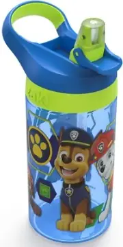 Paw Patrol Kids Water Bottle 17.5 Oz NEW Zak Designs BPA Free Chase Skye Rubble