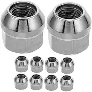 SWOOMEY 10pcs Steel Wheel Nuts Open End Acorn Design for Truck and Rv Tires Durable Precision Engineering Easy Installation Suitable for Car Flanges and Wheel Hubs