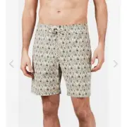 NWT Faherty Classic 7" Banana Leaf Grey Boardshorts Trunks Style: MSS1902