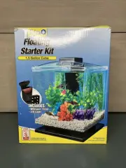Tetra 1.5-Gallon Cube Floating Aquarium Starter Kit / Whisper Filter & LED Light