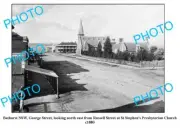 OLD 6 x 4 PHOTO BATHURST NSW GEORGE STREET LOOKING NORTH c1880