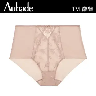 【Aubade】微醺中高腰刺繡蕾絲褲 性感內褲 法國進口 女內褲(TM-膚)