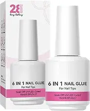 Builder Nail Gel – Strengthener Gel for Nails, Rhinestone Adhesive | 6-in-1 Primer and Glue for Nail Extensions, Molding, Perfect for Women, Beginners, and Long-Lasting Wear
