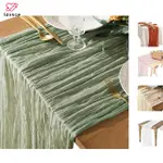 SGD CHEESECLOTH TABLE RUNNER BOHO YARN CHEESE CLOTH TABLE RU