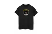 NASA Mens Classic Apollo 11 Cotton T-Shirt (Black) - UTBI1349