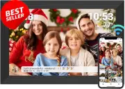 FRAMEO 10.1" WiFi Digital Picture Frame Smart Photo Frame 32GB Storage HD IPS