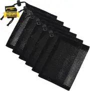 6 Pcs Small Mesh Bag, 6 X 4 Mesh Drawstring Bag, Portable Nylon Storage Bags, Sm