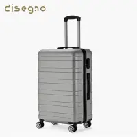 在飛比找momo購物網優惠-【DISEGNO】24吋極簡生活大容量拉鍊登機行李箱