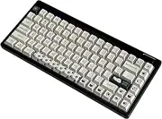 DXKJYH PBT Keycaps Custom Keycaps Cherry Profile Key Caps 5 Sides Sublimation Keycap Set for 60% 65% 75% 100% Cherry Mx Switches Mechanical Gaming Keyboard Keycaps (White)