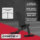 Cortex BN-6 FID Adjustable Exercise Bench with Chin Up Attachment Set