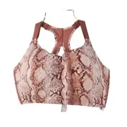 New Victorias Secret Knockout Sports Bra Sz 36DD Animal Print Front Close
