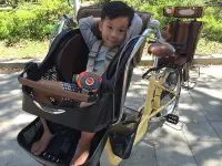 在飛比找Yahoo!奇摩拍賣優惠-(八幡宿)日本日式親子車(寵物車)路易士自行車 dahon 