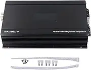 Brilluxa Car Amplifier, 4 Channel Subwoofer Amplifier 2000W DC 12V for Car Truck Boat UTV Motorcycle, Vehicle Audio Power Amplifier, 12V 4 Channel Bass Amp