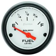 Autometer Phantom Fuel Level Gauge Electric - 240 - 33 Ohm, 2 1/16 Inch, Short Sweep, AU5716