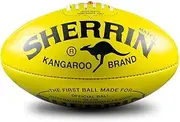 Sherrin KB Match Leather Football, Yellow