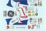 Winscals #1 GE 2010-Jamie McMurray 1/24 Nascar decal