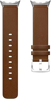 Genuine Leather Watch Band for Google Pixel Watch, Replacement Soft Leather Strap with Stainless Steel Clasp,Watch Strap Bracelet for Google Pixel Watch Smartwatch Accessories