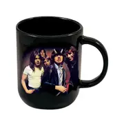iCUP Inc AC/DC 14cm Ceramic Cappuccino Mug Highway to Hell Drinking Cup Black