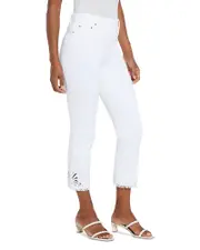 Lysse Plus Yori Eyelet Straight Denim Leggings