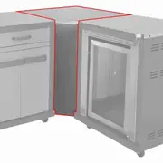 Coleman Revolution Corner Unit No Draw - Black Gloss