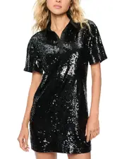 Alic and Olivia Treva Sequined Mini Dress