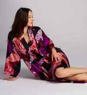N by Natori UC4007 Floral Tapestry Robe