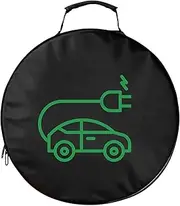 Generisch EV Charger Storage Bag, EV Charging Cable Bag, Large Capacity EV Charger Organiser, Boot Organiser, Car Charger Container for Car Vacuum Cleaner, Repair Tools, Round, Siehe Beschreibung, See