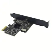 PCI-E 1X to Type-E + Type-C Expansion Card USB3.2 GEN2 10Gbps ASM3142 Chip7134
