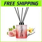 Wild Rose Scented Reed Diffuser Set - Safe, Non-Toxic, Flameless Home Aroma