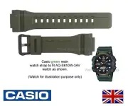 Casio Watch Strap Band W-735H, AQ-S810, AQS810W, 10410730 Dark Green