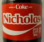 Share A Coke With Nicholas 2025 Personalized Gift Coca Cola Bottle
