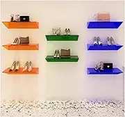 Floating Shelves，Display Shelves，Wall Shelves， Crafts Storage Box, Room Wall Display Bookshelf, Floating Sport Shoe Shelves, for Book, Cosmetic, Toys(Grey,100x30x15cm)