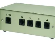 RJ11 / RJ12 ABCD 6P6C 4Way Switch Box 1372
